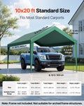 Carport Canopy 6x3m UV Waterproof Car Shelter Tarp Dark Green