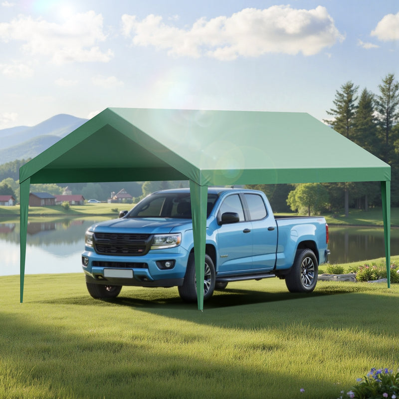 Carport Canopy 6x3m UV Waterproof Car Shelter Tarp Dark Green