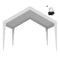 Carport Replacement Canopy, 6 x 3.6 m Potable Garage Tent Top Tarp, UV-Resistant & Waterproof Car Shelter Tarp, Heavy Duty Car Port Cover with Ball Buggees, White, Frame Not Included