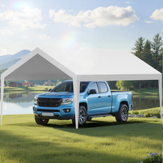 Replacement Carport Canopy 6x3.6m UV Waterproof Car Shelter Tent Tarp White