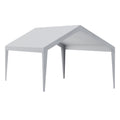 Carport Canopy Cover 12x20ft Grey Waterproof UV Heavy Duty Tarp