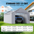 Carport Canopy 6x3.6m Side Wall Cover Grey Waterproof UV