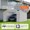 Carport Canopy 6x3.6m Side Wall Cover Grey Waterproof UV
