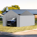Carport Canopy 6x3.6m Side Wall Cover Grey Waterproof UV