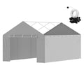 Carport Canopy 6x3.6m Side Wall Cover Grey Waterproof UV
