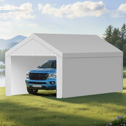 Replacement Carport Canopy 6x3.6m Grey Portable Garage Tent Waterproof UV