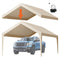 Carport Canopy 6x3.6m Replacement Top UV Waterproof Beige