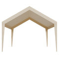 Carport Canopy 6x3.6m Replacement Top UV Waterproof Beige