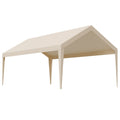 Carport Canopy 6x3.6m Replacement Top UV Waterproof Beige