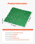 Interlocking Drainage Mat 50pc 31x31cm Non-Slip Green Garage Garden