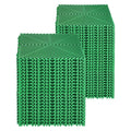 Interlocking Drainage Mat 50pc 31x31cm Non-Slip Green Garage Garden