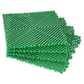 Interlocking Drainage Mat 50pc 31x31cm Non-Slip Green Garage Garden