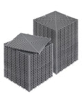 Interlocking Drainage Mat, 31 x 31 cm Modular Interlocking Cushion, 50 Pcs Splicing Drainage Mats, Non-Slip Gray PP Drainage Floor Tile and Shower Mat, for Garage, Garden, Kitchen & Outdoor
