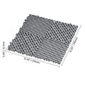 Interlocking Drainage Mat, 31 x 31 cm Modular Interlocking Cushion, 50 Pcs Splicing Drainage Mats, Non-Slip Gray PP Drainage Floor Tile and Shower Mat, for Garage, Garden, Kitchen & Outdoor
