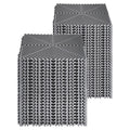 Interlocking Drainage Mat, 31 x 31 cm Modular Interlocking Cushion, 50 Pcs Splicing Drainage Mats, Non-Slip Gray PP Drainage Floor Tile and Shower Mat, for Garage, Garden, Kitchen & Outdoor