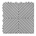 Interlocking Drainage Mat, 31 x 31 cm Modular Interlocking Cushion, 50 Pcs Splicing Drainage Mats, Non-Slip Gray PP Drainage Floor Tile and Shower Mat, for Garage, Garden, Kitchen & Outdoor