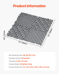 Interlocking Drainage Mat 31x31cm 50pcs Non-Slip Gray Floor Tile