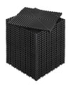 Interlocking Drainage Mat, 31 x 31 cm Modular Interlocking Cushion, 24 Pcs Splicing Drainage Mats, Non-Slip Black PP Drainage Floor Tile and Shower Mat, for Garage, Garden, Kitchen & Outdoor