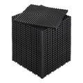 Interlocking Drainage Mat 31x31cm 24pcs Black PP Garage Garden