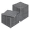 Interlocking Drainage Mat 31x31cm 40 Pcs Grey Non-Slip Floor Tile