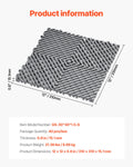 Interlocking Drainage Mat 31x31cm 40 Pcs Grey Non-Slip Floor Tile