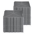 Interlocking Drainage Mat 31x31cm 40 Pcs Grey Non-Slip Floor Tile