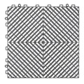 Interlocking Drainage Mat 31x31cm 12pc Grey Non-Slip Garage