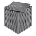 Interlocking Drainage Mat 41.5cm 24pcs Non-Slip Floor Tile Garage