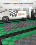 Interlocking Drainage Mat 41.5cm 24pcs Non-Slip Floor Tile Garage