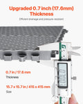 Interlocking Drainage Mat 41.5cm 24pcs Non-Slip Floor Tile Garage