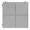 Interlocking Drainage Mat 41.5cm 24pcs Non-Slip Floor Tile Garage