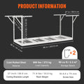 Garage Ceiling Storage Rack 91.4x243.8cm 272kg Heavy Duty Steel