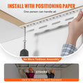 Garage Storage Rack 36x72in Ceiling Mount 550lbs White Adjustable
