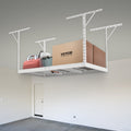 Garage Storage Rack 36x72in Ceiling Mount 550lbs White Adjustable