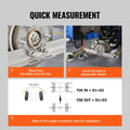 VEVOR Wheel Alignment Tool 2-Pack Toe Plates Stainless Steel Measuring