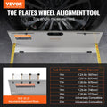 Wheel Alignment Tool 2-Pack Toe Plates Stainless Steel Magnetic
