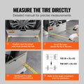 Wheel Alignment Tool 2-Pack Toe Plates Stainless Steel Magnetic