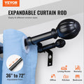 Double Curtain Rod 36-72