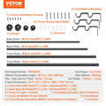 Double Curtain Rod 36-72in Black Adjustable 1