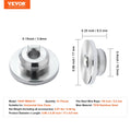 Cable Railing Kit 3.2mm 51pc Wheel Protector Sleeves Tensioner