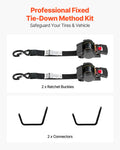 Wheel Chock Tie-Down Kit 748kg Break Strength Trailer Motorcycle