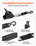 Wheel Chock Tie-Down Kit 748kg Break Strength Trailer Motorcycle