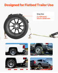 Wheel Chock Tie-Down Kit 4540kg Break Strength Car Motorcycle Truck