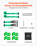 Wheel Chock Tie-Down Kit 1986kg Break Strength ATV UTV Trailer