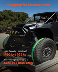 Wheel Chock Tie-Down Kit 1986kg Break Strength ATV UTV Trailer