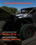 Wheel Chock Tie Down Kit 1986kg Break Strength E-Hooks ATVs