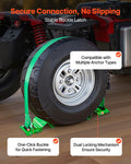 Wheel Chock Tie Down Kit 1986kg Break Strength E-Hooks ATVs