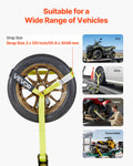 Wheel Chock Tie-Down Kit 4540kg Break Strength Motorcycle ATV Trailer