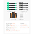 Wheel Chock Tie-Down Kit, Tire-Style Tow Dolly Strap, Car Tie Down Kit with Heavy-Duty Hook, Break Strength 4540 kg & Working Load 1512 kg Motorcycle Tie-Down System with O-Ring for ATV, SUV