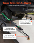 Wheel Chock Tie-Down Kit 4540kg Break Strength Heavy-Duty Car ATV